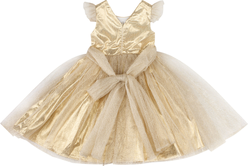 Платье Little Star Золотая Золушка 92