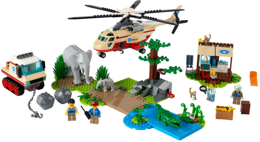 Конструктор Lego City 60302 Операция по спасению зверей