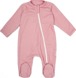 Комбинезон (слип) на молнии детский AMAROBABY Fashion, розовый, р.68