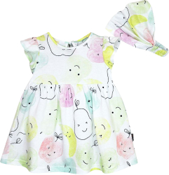 Комплект детский Baby boom платье+повязка, компот 86