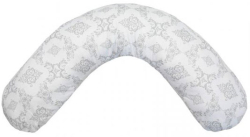 Наволочка к подушке для беременных AmaroBaby Дамаск серый 170х25 см