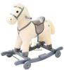 Лошадка каталка-качалка AmaroBaby Prime, с колёсами, белый